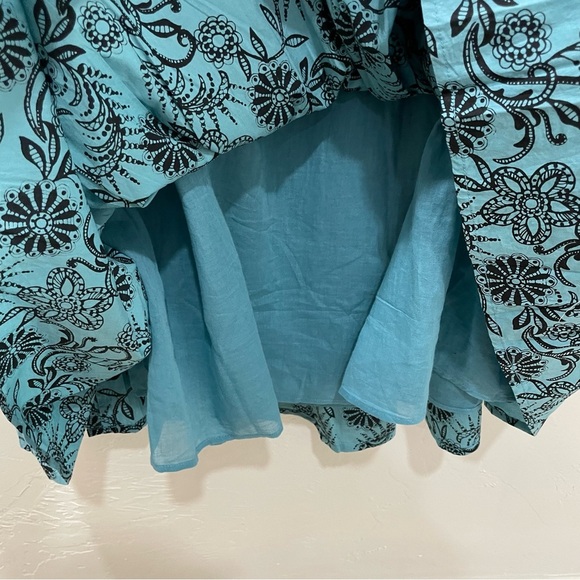 NWT Banjanan Bristol Pearl Midi Dress Women's XL Turquoise Pockets Long Sleeve - Picture 15 of 16